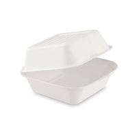 Box na hamburger BIO cukrová třtina (50 ks) - bílý