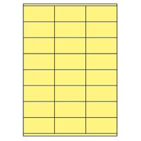 Samolepicí etikety 70 x 36 mm, A4 - žluté (100 ks)