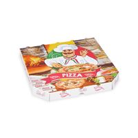 Krabice na pizzu z vlnité lepenky 30 x 30 x 3 cm (100 ks)