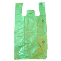 Mikrotenová taška nosnost 10 kg - zelená (100 ks)