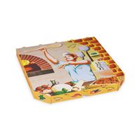 Krabice na pizzu z vlnité lepenky 32 x 32 x 3 cm (100 ks)