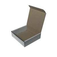 Minikrabice bílo-hnědá 93 x 93 x 30 mm