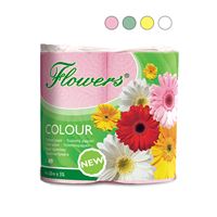 Toaletní papír Flowers Color 4 ks, 2vrstvý