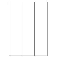Samolepicí bílé etikety 70 x 297 mm, A4 (100 ks)