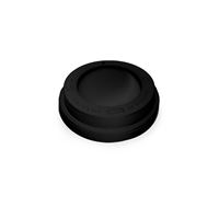 Víčko vypouklé pro papírové kelímky průměru 90 mm - černé (100 ks)