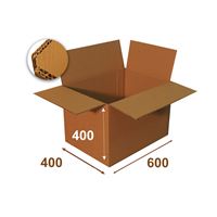Papírová klopová krabice 5VVL 600 x 400 x 400 mm