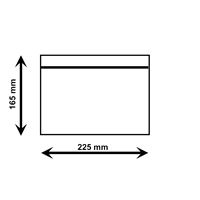 Adresní obálka C5 (A5) samolepicí průhledná (100 ks)