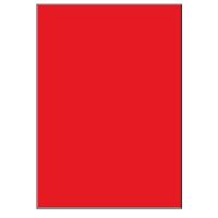 Samolepicí etikety 210 x 297 mm, A4 - reflexní červené (100 ks)