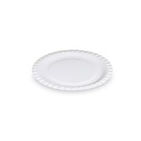 Papírový talíř mělký průměr 18 cm - bílý (100 ks)