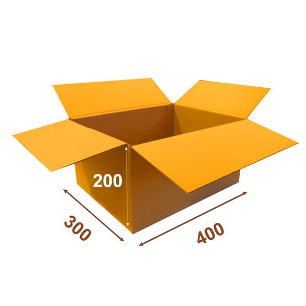 Krabice papírová klopová 3VVL 400 x 300 x 200 mm