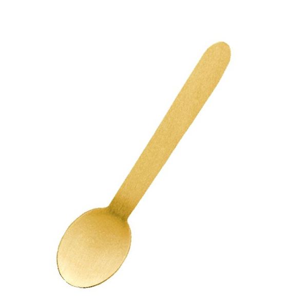 Lžíce ze dřeva 16 cm (100 ks)