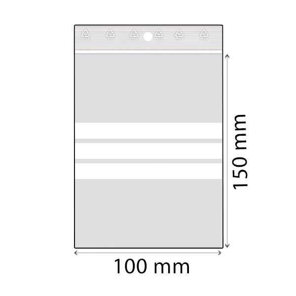 RZ sáček popisovatelný LDPE 100 x 150 mm 50 mic