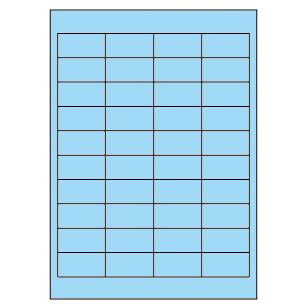 Samolepicí etikety 48,5 x 25,4 mm, A4 - modré (100 ks)