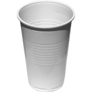 Plastový kelímek 0,3 l (10 ks) - bílý