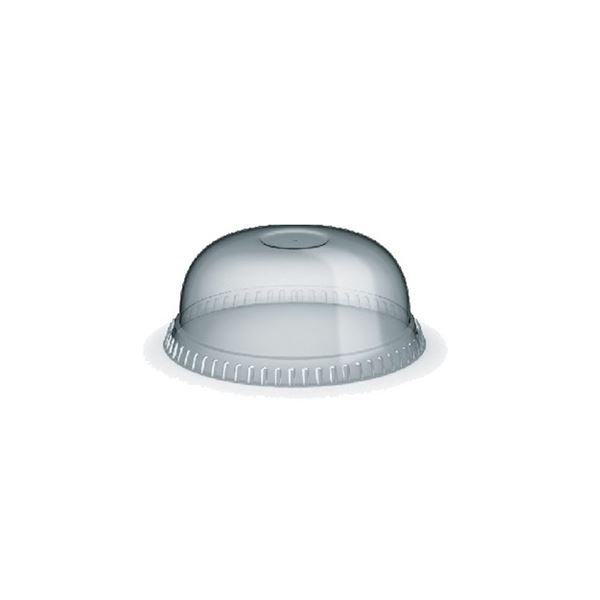Víčko vypouklé pro plastové kelímky průměru 78 mm - transparentní (50 ks)