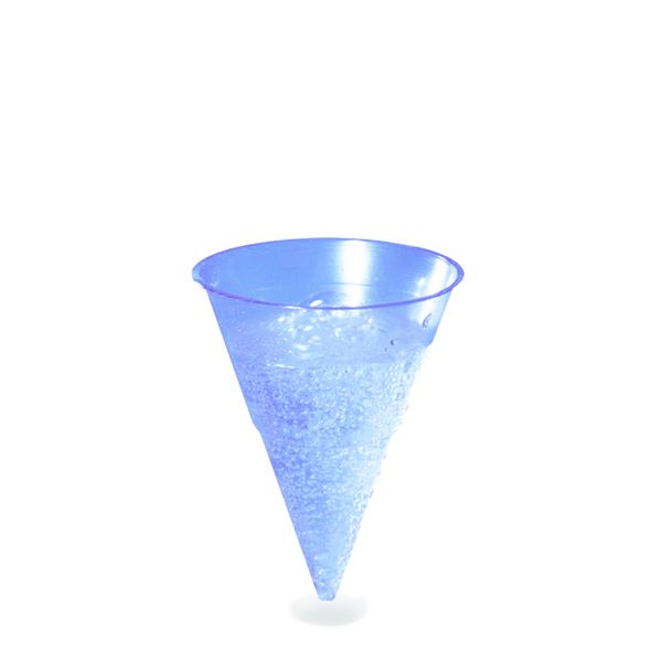 Plastový kelímek BLUE CONE 115 ml (1000 ks) - transparentní modrý