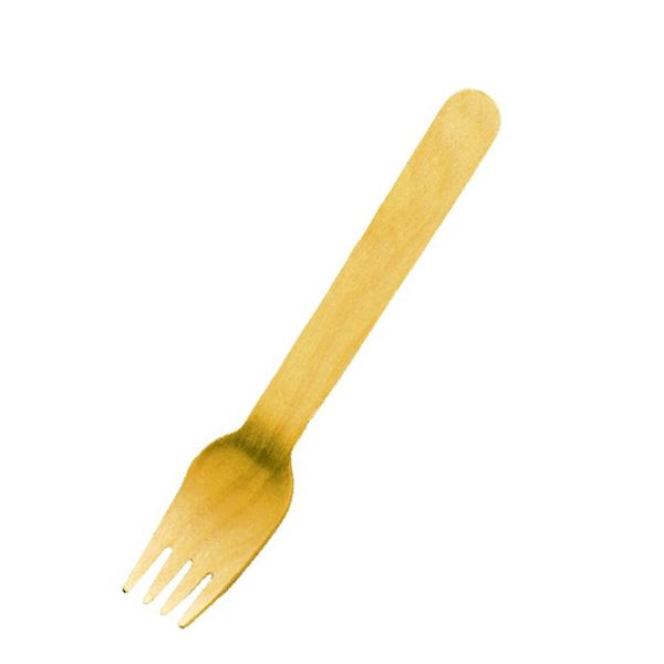 Vidlička ze dřeva 16 cm (100 ks)