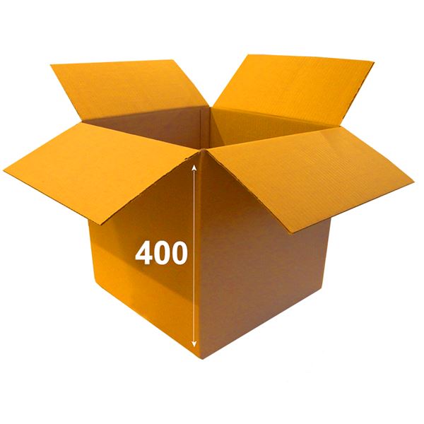 Krabice papírová klopová 3VVL 400 x 400 x 400 mm
