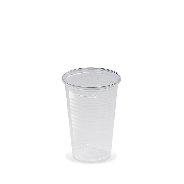 Plastový kelímek 0,2 l (100 ks) - transparentní