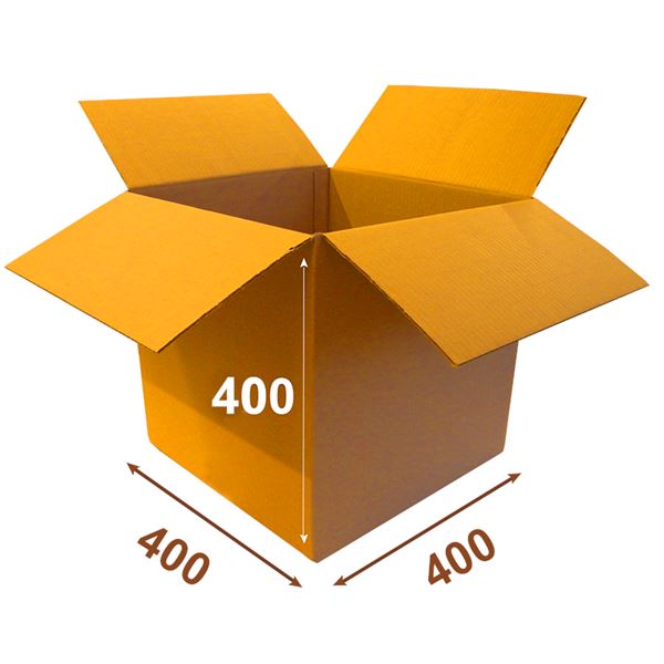 Krabice papírová klopová 3VVL 400 x 400 x 400 mm
