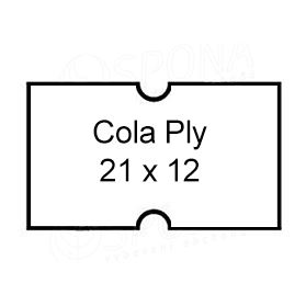 Etikety Cola Ply 21 x 12 mm - bílé