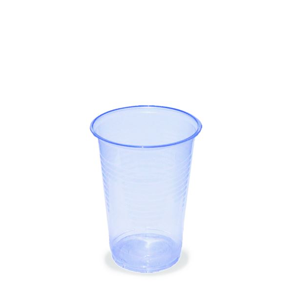 Plastový kelímek BLUE CUP 0,2 l (100 ks) - transparentní modrý