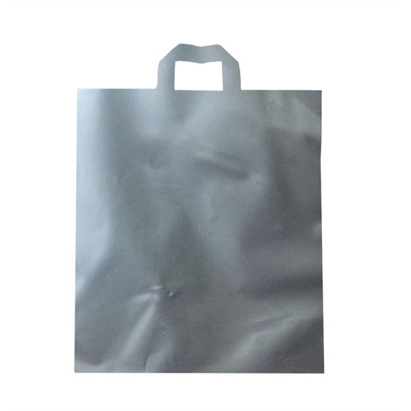 Nákupní taška s uchem 38 x 46 cm - stříbrná