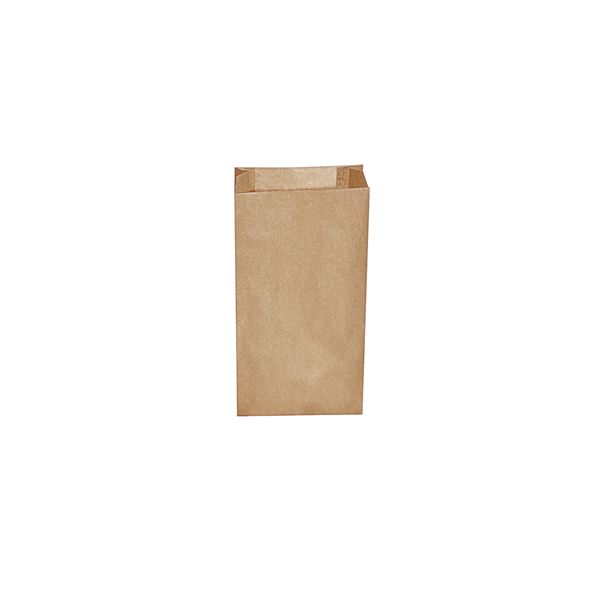 Svačinový papírový sáček hnědý 10+5 x 22 cm (500 ks)