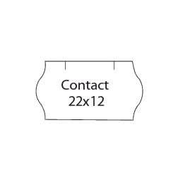 Etikety Contact 22 x 12 mm (45 roliček) - bílé