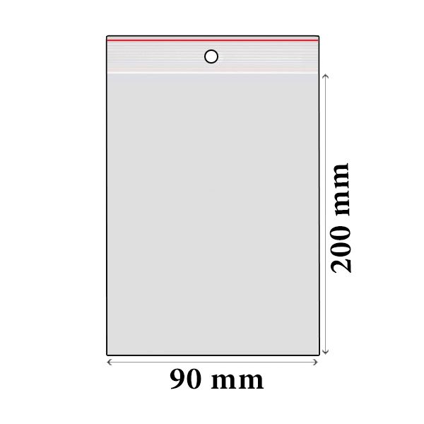 ZIP sáčky LDPE 90 x 200 mm (100 ks)