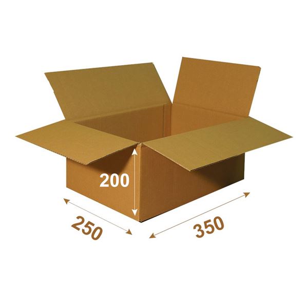 Papírová klopová krabice 3VVL 350 x 250 x 200 mm