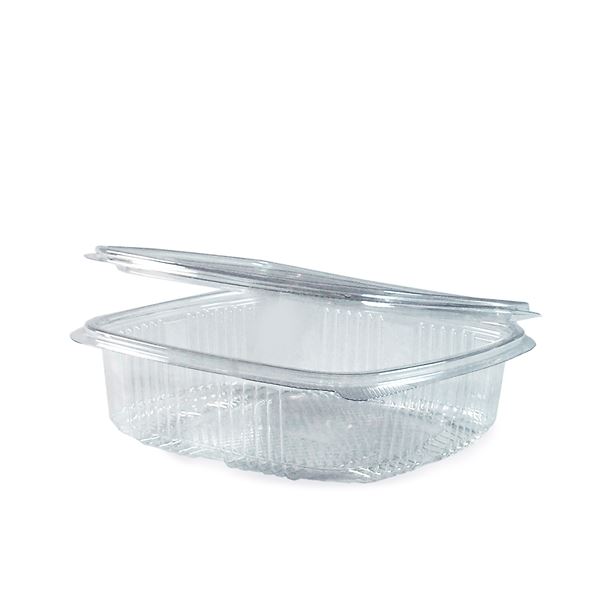 Miska hranatá s víčkem 750 ml - průhledná (50 ks)