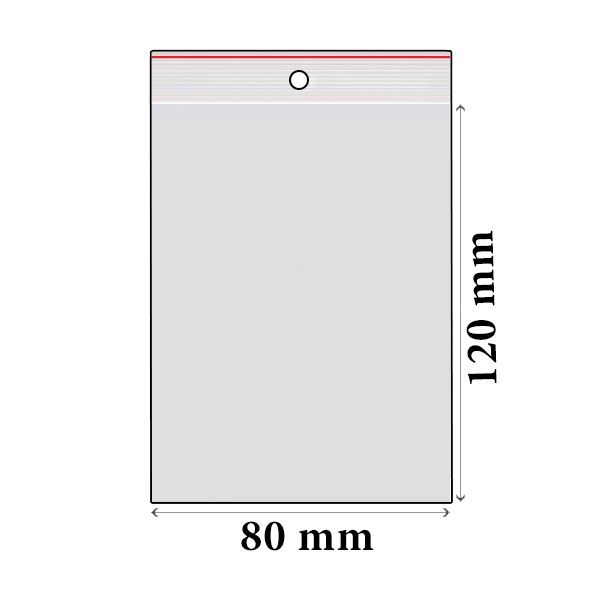 ZIP sáčky LDPE 80 x 120 mm (100 ks)