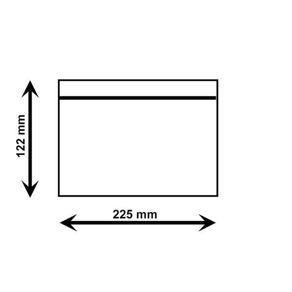 Adresní obálka C8 (DL) samolepicí průhledná (100 ks)