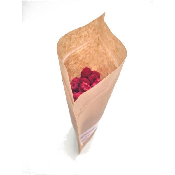 Sáček DOYPACK s okénkem 500 ml - hnědý kraft