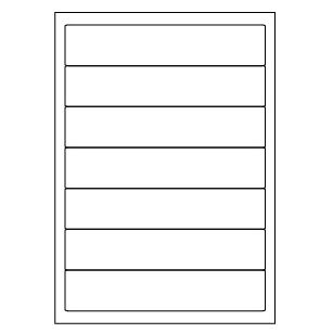 Samolepicí bílé etikety 191 x 39 mm, A4 (100 ks)