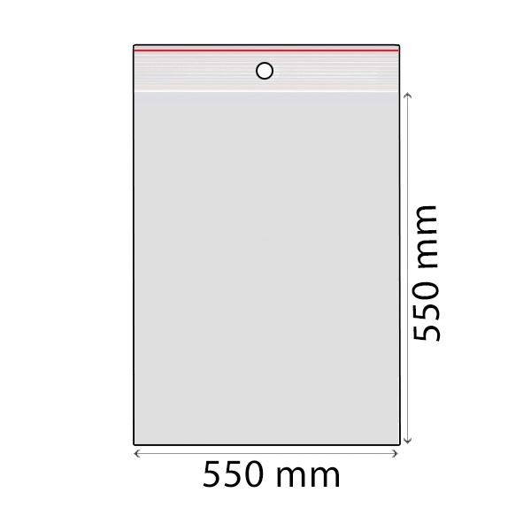 ZIP sáčky LDPE 550 x 550 mm (100 ks)