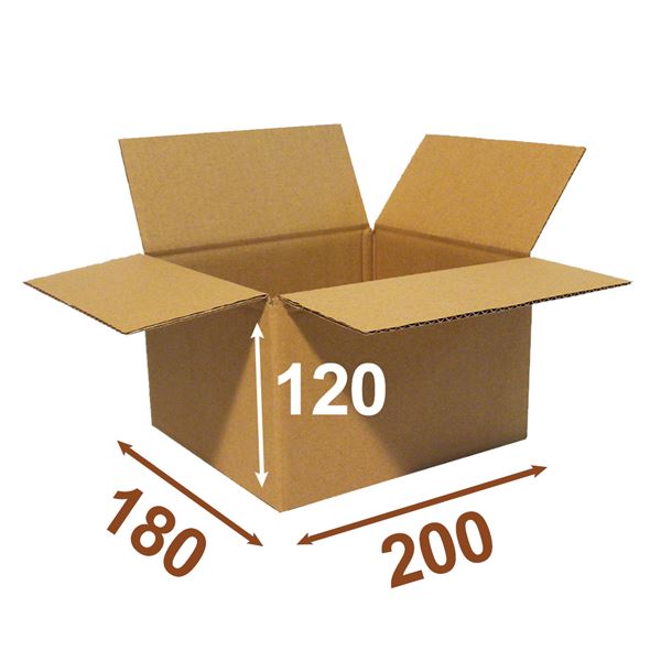 Krabice papírová klopová 3VVL 200 x 180 x 120 mm
