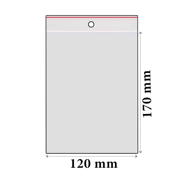 ZIP sáčky LDPE 120 x 170 mm (100 ks)