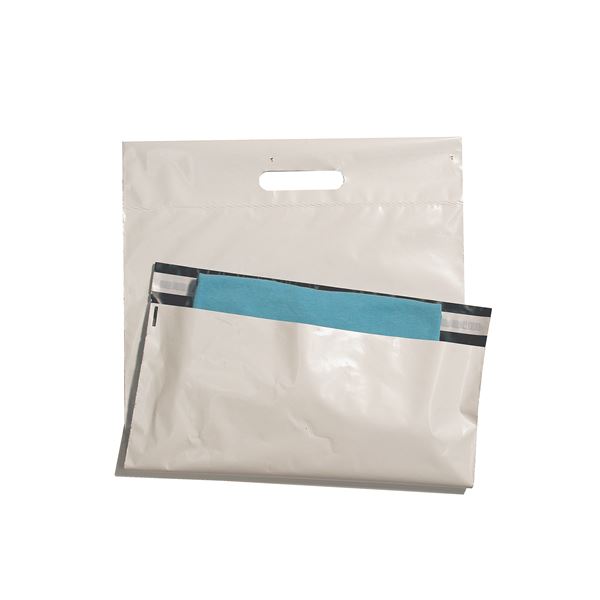 Plastová obálka - taška, 350 x 450 mm, PCR recyklát