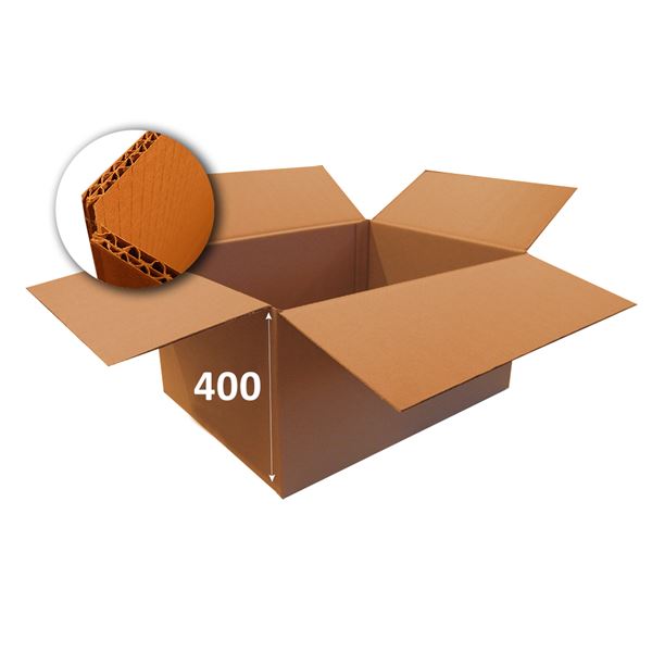 Krabice papírová klopová 5VVL 800 x 600 x 400 mm