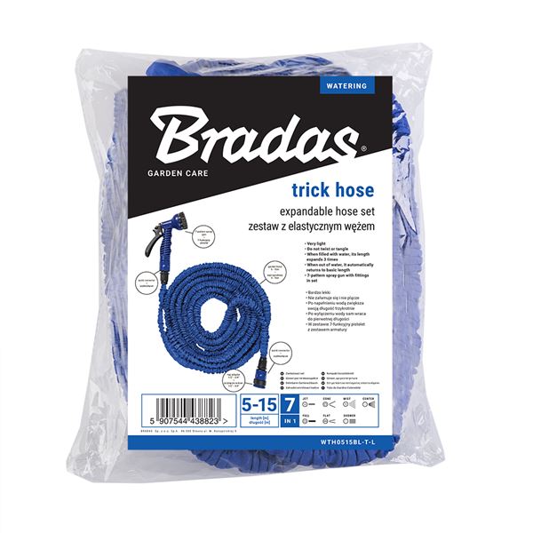 Zahradní hadice (sada) TRICK HOSE modrá - 15 m /45 m