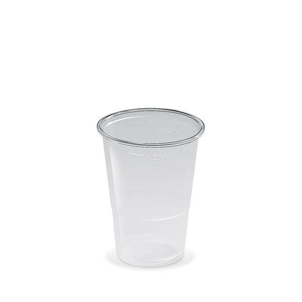 Plastový kelímek PP 0,25 l (50 ks) - transparentní