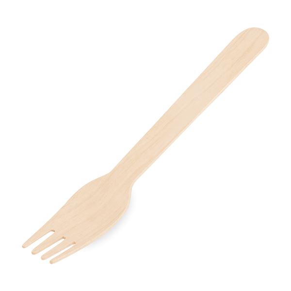 Vidlička ze dřeva 16 cm (100 ks)
