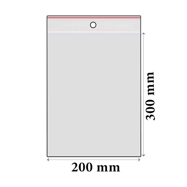 ZIP sáčky LDPE 200 x 300 mm (100 ks)