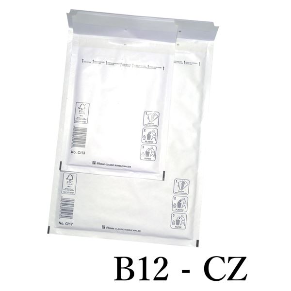 Bublinková obálka B12 (CZ) - bílá