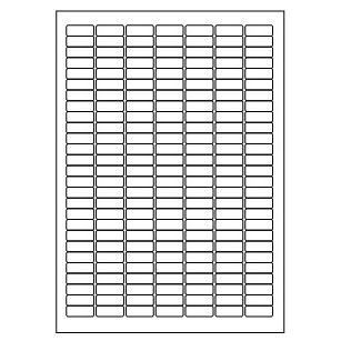 Samolepicí bílé etikety 25,4 x 10 mm, A4 (100 ks)