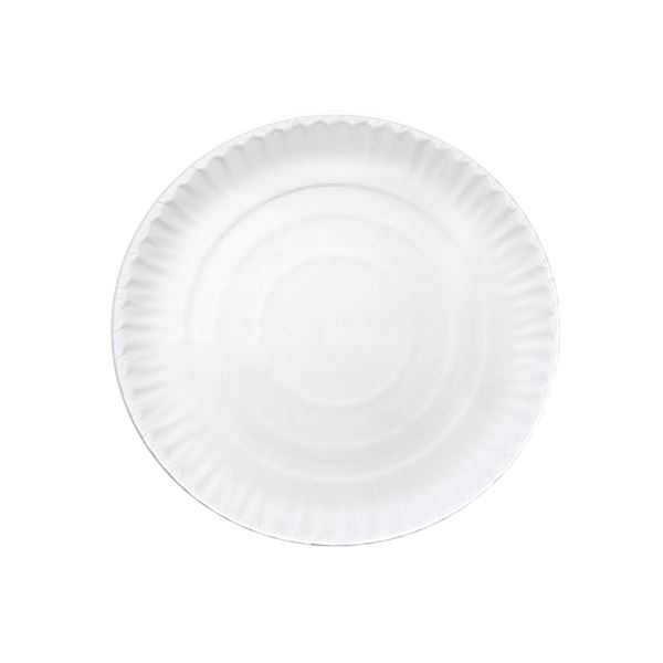 Papírový talíř hluboký průměr 29 cm - bílý (50 ks)