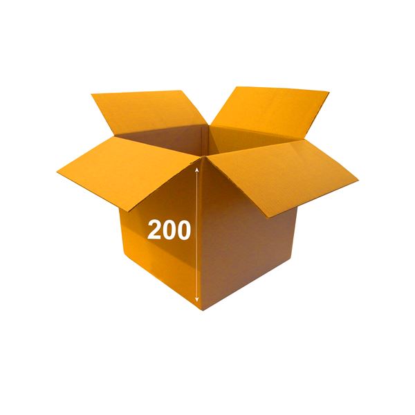 Krabice papírová klopová 3VVL 200 x 200 x 200 mm