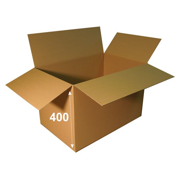 Krabice papírová klopová 3VVL 600 x 400 x 400 mm